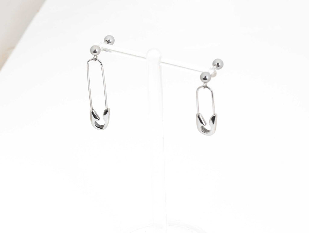 Lcherry Safety Pin Earrings for Women Silver Gold Plated India | Ubuy